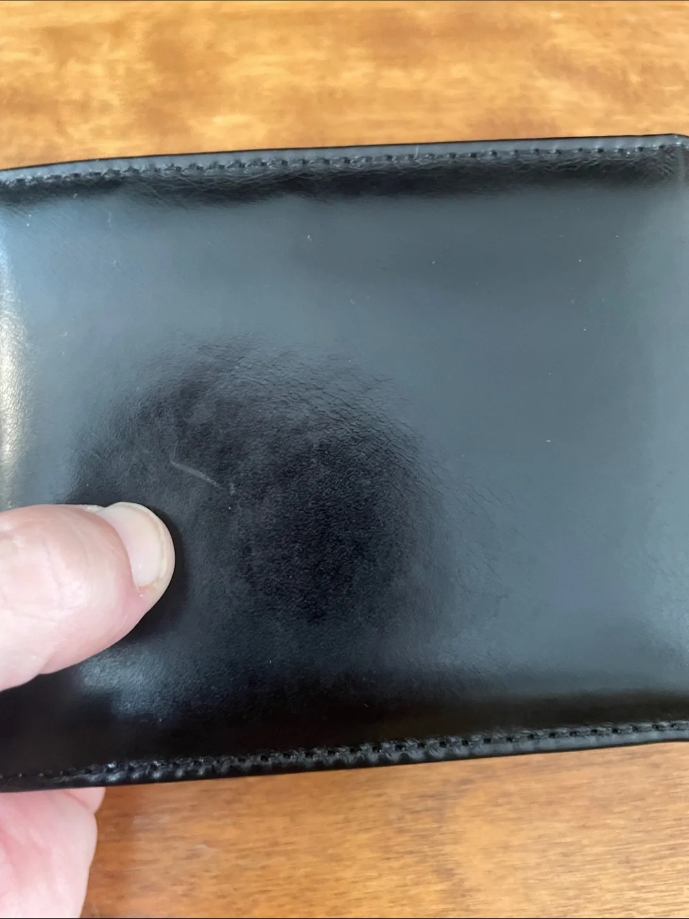 Gianni Conti Black Leather Bi-Fold Wallet